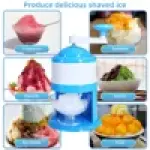 Home Mini Manual Snow Cone Hand Crank Ice Crusher Grinding Machine (BPA-Free, No FDA Certified)