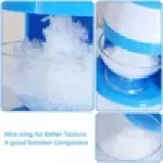 Home Mini Manual Snow Cone Hand Crank Ice Crusher Grinding Machine (BPA-Free, No FDA Certified)