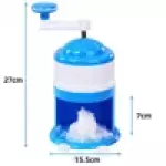 Home Mini Manual Snow Cone Hand Crank Ice Crusher Grinding Machine (BPA-Free, No FDA Certified)