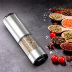 KLT KYMQ-37A-H-BS 2Pcs Rechargeable Electric Pepper Grinder Kitchen Tool (BPA Free, No FDA Certification)