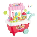 24Pcs/Set Simulation Candy Ice Cream Car Play Set Educational Toys for Kids - Red
