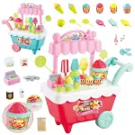 24Pcs/Set Simulation Candy Ice Cream Car Play Set Educational Toys for Kids - Red