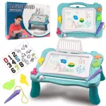 Magnetic Drawing Board Erasable Writing Sketch Board Kids Educational Toys - Blue