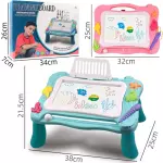 Magnetic Drawing Board Erasable Writing Sketch Board Kids Educational Toys - Blue