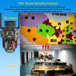 4K 8MP Dual Lens Solar 4G WiFi PTZ Camera 20X Optical Zoom Auto Tracking Humanoid Detection Outdoor CCTV Security Camera