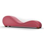 Romantic Chaise Longue Luxury Sex Sofa Bed Chair Romantic Design Sofa With Bed Mode Solid Pattern Velvet Fabric- Dark Pink