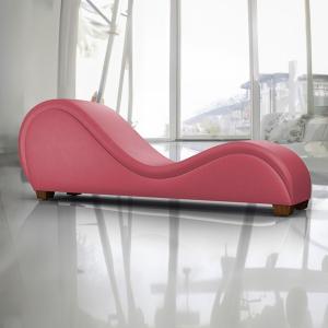 Romantic Chaise Longue Luxury Sex Sofa Bed Chair Romantic Design Sofa With Bed Mode Solid Pattern Velvet Fabric- Dark Pink