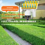 Solar Light with Cctv Ptz Camera 4k Camera 4g Sim Card Dual Glasses Solar Camera Outdoor Surveillance