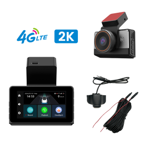 Advanced Dual Lens 2K 4G Car Camera with WiFi GPS Night Vision 4G Dashcam - Max 128G TF Card Supported