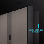 Elegant Aluminum Structure Inside Armored Security Door Entry Doors Modern Aluminum Security Door