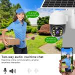 Solar Light with Cctv Ptz Camera 4k Camera 4g Sim Card Dual Glasses Solar Camera Outdoor Surveillance