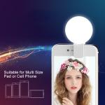 Cheap Price Mini Q Mobile Cell Phone Dimmable USB Charging Clip on Selfie Ring Fill Light for Selfie Makeup