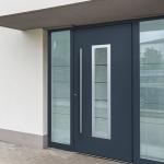 Hall Apartments Villas Custom Modern Entry Door Anti-Theft & Anti-Pry Design Aluminum Alloy with Tempered Glass Entrance Door