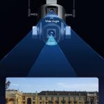 Sim Card 4K 10XZoom Surveillance Solar Powered Outdoor Security Camera Alarm Linkage Dual Lens CCTV 4G Solar PTZ Camera