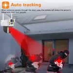 4G Sim Card Solar Camera PIR Human Detection Protection Security 4K HD Wifi IP Wireless Solar Power CCTV Cameras Smart Home Cam