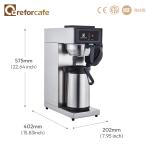 Careforcafe Hotel Beverage Stainless Steel 1900W Fetco Automatic Drip Coffee Machine Commercial Coffee Brewer