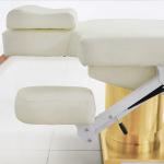 Luxury Beauty Salon Spa Studio Uesd Massage Table Bed Golden Metal Base With Heating Electric Blanket Beauty Massage Table