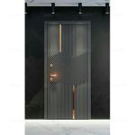 Cast Aluminum Blast Door With Anti-Theft Function Chinese Design Style Polymer Waterproof Security Front Door for Outdoor Entry