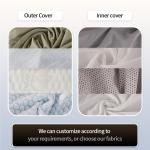 Queen Size 100 Green Nature Latex Mattress Dunlop Full Body Massage Silicone Bed Mattress Topper for Sleeping