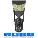 8MP Solar Street Light CCTV Camera 4G Night Vision Waterproof Motion Sensor 4K Wifi Security PTZ Led Lamp Indoor Outdoor Camera