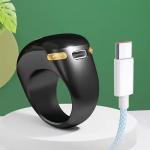 Rechargeable 3 Adjustable Sizes Tally Counter Scrolling Bead Digital Tasbih Counter Muslim Prayer Smart Zikr Rings Tasbih Ring