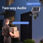 8MP 4Lens 3Screens 4K 4G Sim Card Solar Outdoor Low Power Network Cameras 360 PTZ IP CCTV Wireless WIFI Night Vision