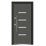 Factory Price Modern Stainless Steel Single Door Design Entrance Steel Door Soundproof Security Steel Door for Home
