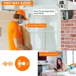 4G Sim Card Solar Camera PIR Human Detection Protection Security 4K HD Wifi IP Wireless Solar Power CCTV Cameras Smart Home Cam