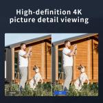 High-Precision Solar CCTV Camera with 4G Sim Card 4K Dual Lens 10X Optical Zoom PTZ Wireless Auto Tracking 100% Outdoor Usage