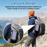 20000mAh Dual USB Waterproof Solar Power Bank Mobile Power Supply Holder Type-C DC Input Polymer Lithium Battery Over-Charging