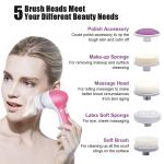 Handheld Waterproof Face Skin Cleanser Massager Beauty Device Silicone Pore Mini Face Cleansing Brush