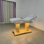 Modern Simple Salon Furniture Massage Table and Bed Luxury 4 Motors Electric Adjustable White Facial Lash Beauty Bed with Lights