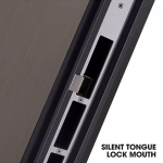 Elegant Aluminum Structure Inside Armored Security Door Entry Doors Modern Aluminum Security Door