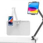New Upgraded Multi Angle 360 Adjustable Foldable Arm Lazy Stand Metal Desktop Tablet Holder for Desk Bed Clip Bracket Smartphone