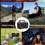 Suankin Solar Battery Camping Outdoor Generator Portable Power Station Solar Panel Bank Solar Battery Backup Solar