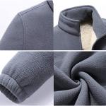 Men's Top-Selling Winter Parka Coat Warm Thick Polar Fleece Full Zip with Stand Collar Casual Jacket