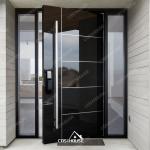European Standards Puerta De Seguridad Principal Puerta De Entrada Acero Aluminio Blindada Puerta Exterior Doors