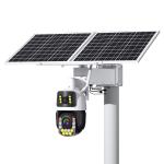 4K Wireless Solar 50X PTZ Long-distance Dual Lens CCTV Security Smart Dome Camera With Laser Light Night Vision POE Optional