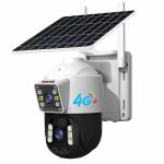 4G 4K2 Lens 2 Way Audio Solar Power Ptz Camera Security Camera CCTV Camera