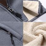 Men's Top-Selling Winter Parka Coat Warm Thick Polar Fleece Full Zip with Stand Collar Casual Jacket