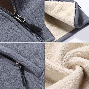 Men's Top-Selling Winter Parka Coat Warm Thick Polar Fleece Full Zip with Stand Collar Casual Jacket