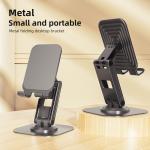 Good Price Portable Adjustable Holder 360 Degree Metal Laptop Phone Stand Lazy Mobile Phone Holder Desktop Stand