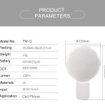 Cheap Price Mini Q Mobile Cell Phone Dimmable USB Charging Clip on Selfie Ring Fill Light for Selfie Makeup