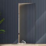 China Top Manufacturer Modern Concealed Door Wooden Hidden Interior Flush Door Design Minimalist Invisible Wall Door