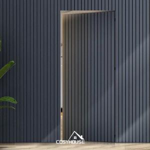 China Top Manufacturer Modern Concealed Door Wooden Hidden Interior Flush Door Design Minimalist Invisible Wall Door