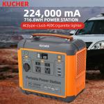 1000W LiFePO4 Home Storage Portable Outdoor Camping Power Supply 220V Output MPPT Solar Charge Car Compatible Pure Sine Wave