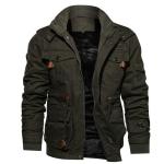 Dropshipping Leather Jackets Custom Clothing Dtg Winter Jacket Men Coat 4XL Men'S Plus Size Fleece Zip up Warm Jackets