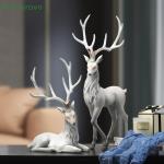Home Decor European Resin Deer Sculpture Small Resin Deer Home Office Furniture Decoration for Home Decoration Resin Crafts