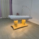 Modern Simple Salon Furniture Massage Table and Bed Luxury 4 Motors Electric Adjustable White Facial Lash Beauty Bed with Lights