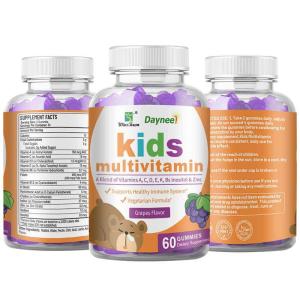 Kids multivitamin blend of vitamins ACDE Zinc GUMMIES cross-border